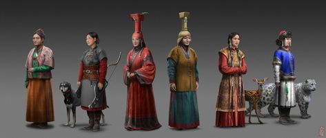 Mongolian Clothing, Thanks My Friend, Ancient Chinese Clothing, Historical Women, Nerd Life, Asian Outfits, Medieval Art, Central Asia, Dieselpunk