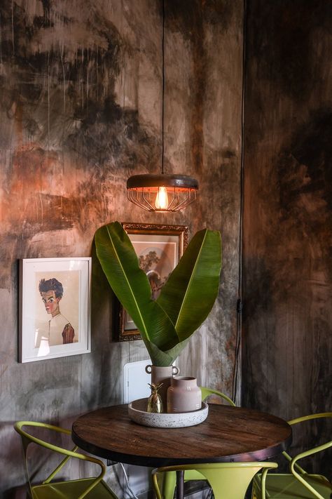 This Apartment Is a Plant Lover's Dream | Cup of Jo Hilton Carter, Plant Apartment, Instagram Famous, Venetian Plaster, Low Light Plants, Modern Planters, Big Leaves, Let Your Hair Down, Dining Nook