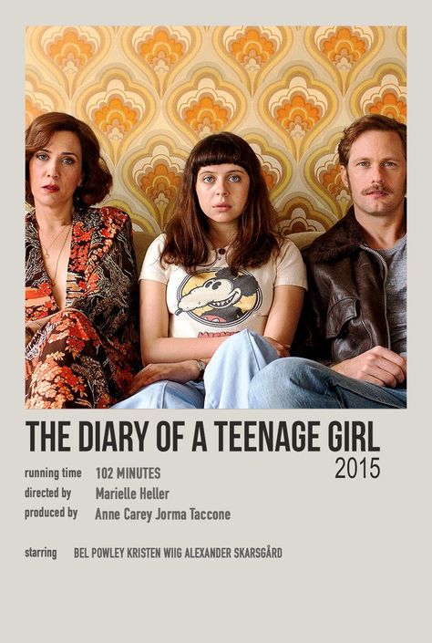 the diary of a teenage girl Movies Date Outfit, Diary Of A Teenage Girl, Alternative Posters, Quote Movie, Minimalistic Posters, Movie Outfit, Indie Movie Posters, Movies To Watch Teenagers, Posters Minimalist