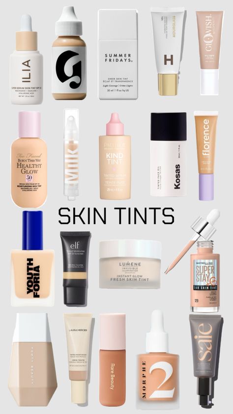 Skin Tints /Tinted moisturiser #skintint #skintints #tintedmoisturizer #skincare #makeup Skin Tint Makeup, Face Makeup Tutorial Video, Tint Makeup, Simple Makeup Tips, Cute Eye Makeup, Makeup Help, Skin Tint, Face Makeup Tutorial, Hot Makeup