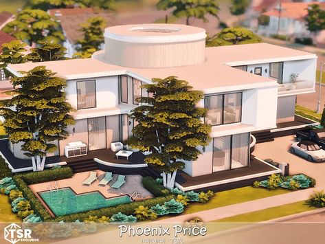 The Sims Resource - Phoenix Price No CC Sims 4 Houses Download No Cc, Sims 4 House No Cc, Sims 4 Modern Interior No Cc, The Sims 4 Eco Lifestyle House, Sims 4 Family Homes No Cc, Sims 4 House Download No Cc, Sims 4 Bedroom, Townhouse Designs, Sims 4 Houses