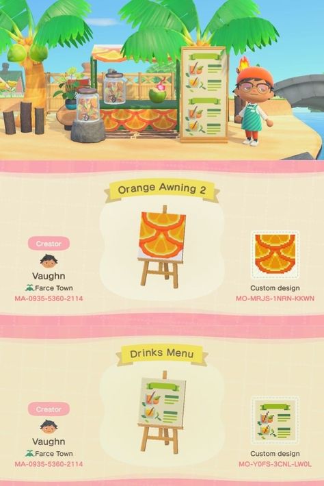 Animal Crossing Codes Stall, Acnh Designs Stall, Anch Design Codes Stall, Animal Crossing Stall Pattern, Acnh Stalls Ideas, Custom Stall Design Animal Crossing, Acnh Custom Design Stalls, Acnh Animal Codes, Stall Pattern Animal Crossing