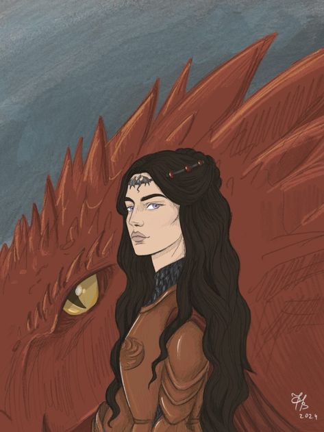 Iron Lily Rhaenys And Meleys Fanart, Rhaenys Targaryen And Meleys, House Targaryen Fanart, Rhaenys And Meleys, House Of The Dragon Drawing, Rhaenys Targaryen Art, House Of The Dragon Fanart, Targaryen Women, Rhaenys Targaryen