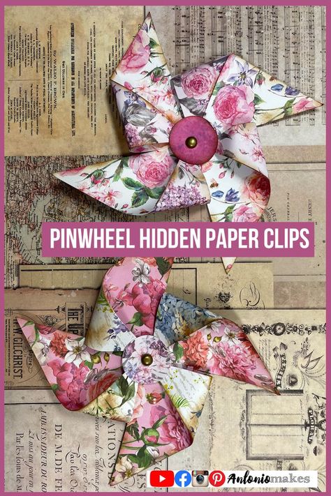 Hidden Paper Clips, Paper Clips Diy, 14th Birthday Party Ideas, Paperclip Crafts, Mini Books Diy, Paper Clip Art, Paper Art Projects, Paper Craft Tutorials, Bullet Journal Diy