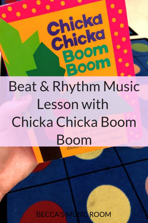 Kindergarten Music Lessons, Preschool Music Activities, Rhythm Activities, Kindergarten Music, Elementary Music Class, Chicka Chicka Boom Boom, Homeschool Music, Music Lessons For Kids, Elementary Music Lessons