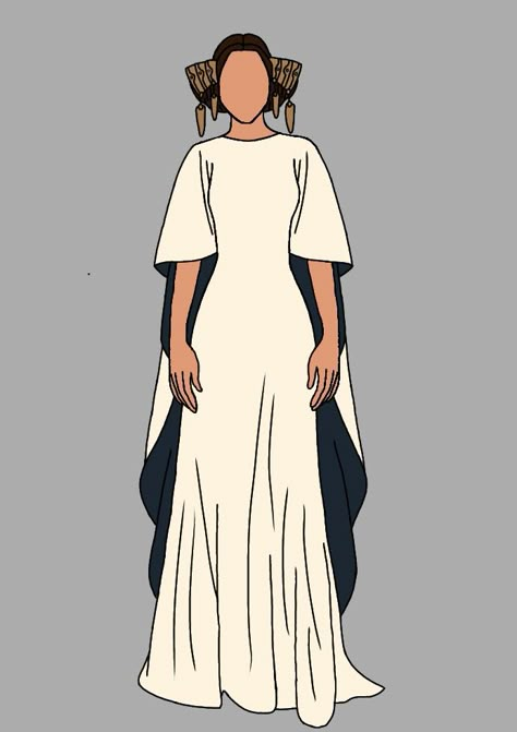 Fictional Clothes, Jedi Fashion, Starwars Oc, Riyo Chuchi, Princess Leia Dress, Star Wars Inspired Outfits, Leia Dress, Star Wars Dress, Characters Outfits