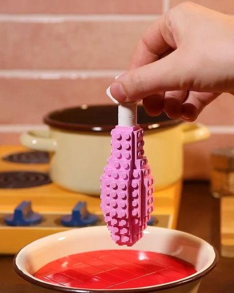 How To Make A Lego Button With A Satisfying Click, Stop Motion Tutorial How To Make, Lego Stop Motion, Lego Food Stop Motion, How To Make Stop Motion Characters, Real Ingredients, Cooking Videos, Unique Recipes, Stop Motion