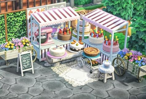 Animal Crossing Hair, Cake Shop Design, Picnic Blanket Pattern, Cottagecore Animal Crossing, Nintendo Switch Animal Crossing, Pink Island, Animal Crossing 3ds, Animal Crossing Funny, Animal Crossing Memes