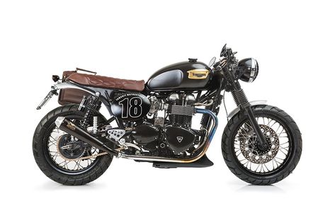 Transformar moto a Cafe Racer "Titan" Thruxton Triumph, Triumph Thruxton 900, Moto Triumph, Triumph Cafe Racer, Triumph Bikes, Triumph Thruxton, Moto Cafe, Triumph Scrambler, Bmw Cafe Racer