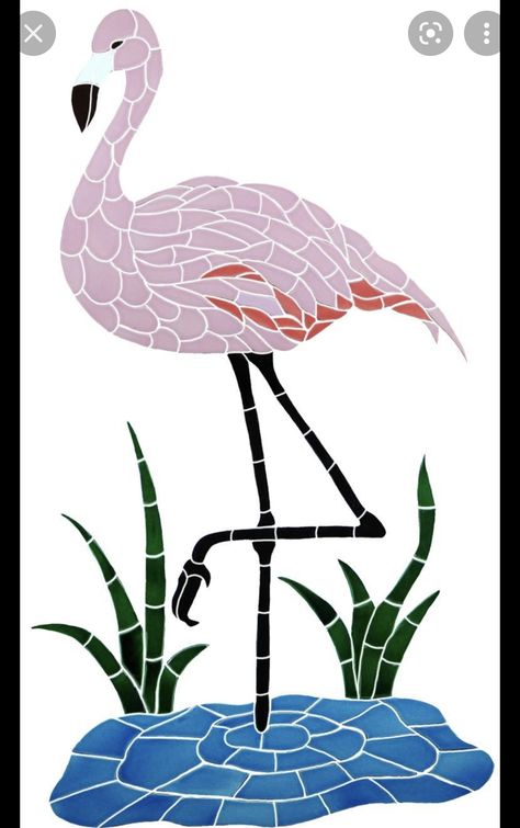 Flamingo Mosaic, Ceramics Furniture, Realistic Flower Drawing, Paper Mosaic, Mosaic Animals, Mosaic Garden Art, Mosaic Birds, Afrique Art, Mosaic Art Projects