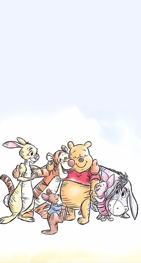 Winnie The Pooh Background, Winnie The Pooh Drawing, Winnie The Pooh Cartoon, Winnie The Pooh And Friends, Winnie The Pooh Themes, Winnie The Pooh Pictures, Pooh And Friends, Disney Baby Shower, Iphone Wallpaper Stills