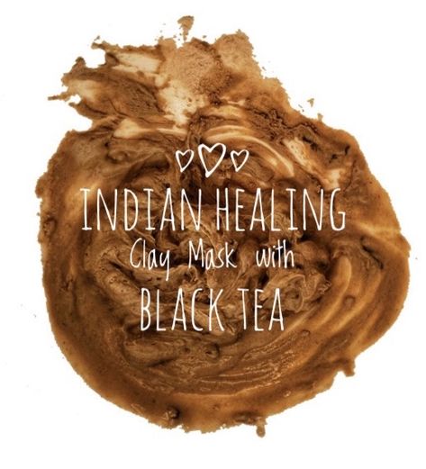 Detoxifying Indian Healing Mask with Black Tea Black Tea Skinning Mask Diy, Black Tea Skinning, Black Tea Mask, Indian Healing Clay Mask, Paleo Christmas, Indian Healing Clay, Healing Clay, Double Chocolate Chip Cookies, Mask Diy