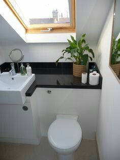 Under velux Loft Bathroom Ideas, Attic Bathrooms, Attic Bathroom Ideas, Small Attic Bathroom, Attic Renovation Ideas, Attic Playroom, Loft Bathroom, Small Attic, Attic Bathroom