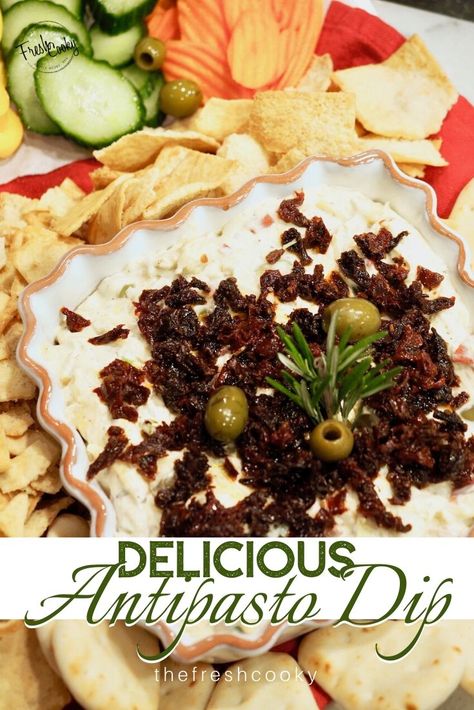 Antipasto Dip, Diet Cookies Recipe, Antipasto Board, Italian Dip, Italian Appetizer, Queso Dip Recipes, Diet Cookies, Appetizers For A Crowd, Appetizer Ideas