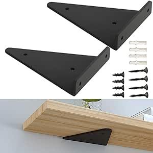 Blind Shelf Supports, Black Shelving, Invisible Shelves, Floating Storage Shelves, Black Shelf Brackets, Hidden Shelf, Bracket Shelf, Floating Shelf Brackets, Shelf Support