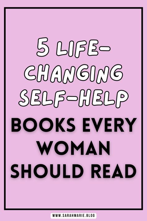 Discover 5 powerful self-help books that will inspire you to build healthier habits, heal from the past, and live a happier life. These books are perfect for personal growth and self-improvement! Self Improvement Books To Read, Simple Abundance Book, Self Help Books For Women In Their 30s, Must Read Books For Self Improvement, Self Improvement Books Women, Books To Read In Your 30s Woman, Good Reads For Women, Self Help Books For Women, Self Care Books