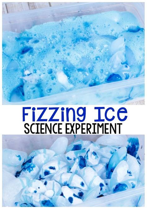 Vetenskapliga Experiment, Winter Science Activities, Baking Soda And Vinegar, Winter Science, Science Experiments For Preschoolers, Kid Science, Winter Activities For Kids, Kid Experiments, Winter Preschool