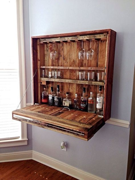 Bar Table Diy, Bar En Palette, Pallet Bar Diy, Pallet Wine Rack, Pallet Wine, Bar Sala, Bar In Casa, Pallet Bar, Pub Table Sets