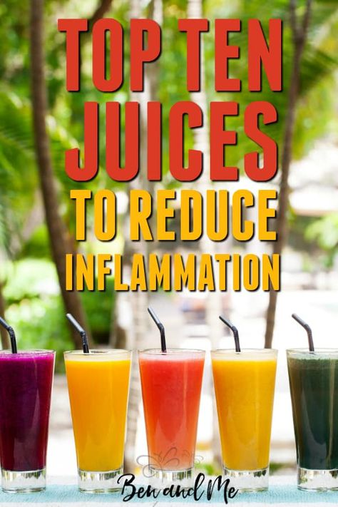 If you are suffering with any inflammatory diseases, give juicing a try, beginning with these top ten juices to reduce inflammation. #juicing #juicingmomma #juices #howtoreduceinflammation #inflammation #autoimmune #juicingrecipes #juicingbenefits #fatsickandnearlydead Inflammation Juice, Intestinal Inflammation, Turmeric Juice, Lemon Diet, Lemon Detox, Detox Juice Recipes, Natural Detox Drinks, Juicer Recipes, Healthy Juice Recipes