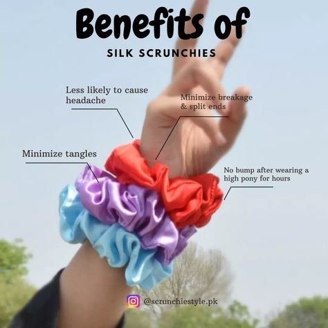 Here's why you should use scrunchies 
#haircare Fabric For Scrunchies, Hair Accessories Quotes, African Print Skirt Ankara Styles, Silk Pillowcase Benefits, Silk Hair Bonnets, Hair Detox, Diy Gifts To Sell, Diy Hair Scrunchies, Scrunchie Styles