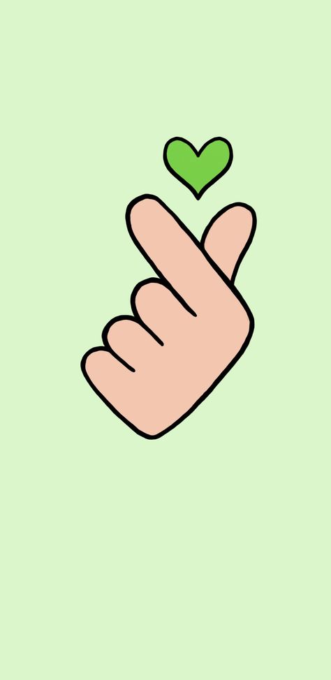 Girlfriend Things, Korean Heart, Hand Wallpaper, Wallpaper Heart, Green Hearts, Hand Heart, Yellow Heart, Heart Hands, Heart Sign