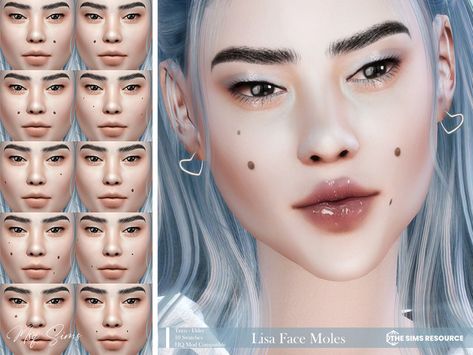 Sims 4 Cc Face Moles, Ts4 Freckles Cc, Sims 4 Moles And Freckles, Sims 4 Cc Moles, Cc Freckles, Sims 4 Moles, Face Moles, Sims Face, Moles On Face