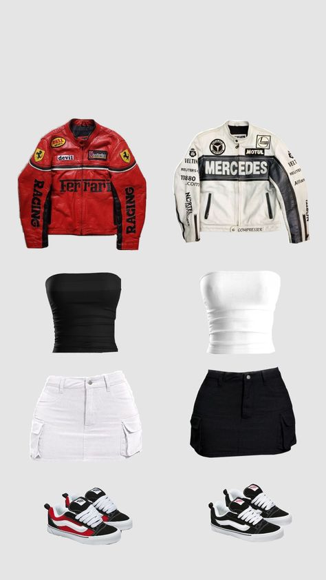 #ferrari #ferrarigirl #mercedes #mercedesgirl #selfcareaesthetic Bestie Outfits, Everyday Casual Outfits, Twin Outfits, Cute Everyday Outfits, Different Outfits, Date Outfits, Really Cute Outfits, Teen Fashion Outfits, Matching Outfits