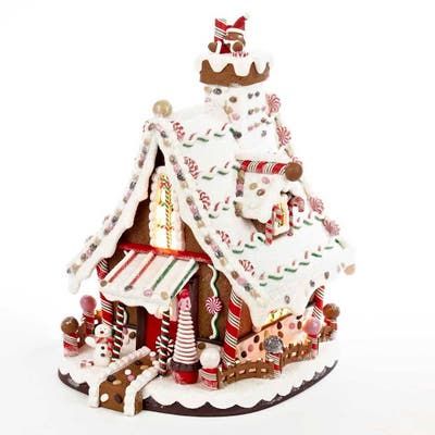 Real Gingerbread House, Gingerbread House Template, Miniature Snowman, Storing Christmas Decorations, Christmas Tabletop Decor, Vanilla Icing, Christmas Tabletop, Fun Christmas Decorations, Christmas Gingerbread House