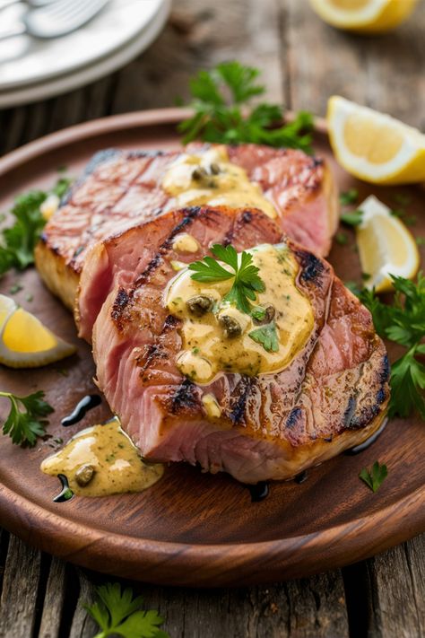 Recipes With Fresh Tuna, Grilled Albacore Tuna Recipes, Grilled Tuna Steak Recipes Marinade, Frozen Tuna Steak Recipes, Tuna Recipes Steak, Grilled Tuna Steak Recipes, Tuna Filet Recipes, Air Fryer Tuna Steak, Fresh Tuna Steak Recipes