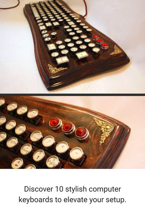 10 Unique & Cool Computer Keyboards That You Will Wish You Were Using Right Now Steampunk Keyboard, Unique Keyboards, Virtual Keyboard, Picky Kids, Font Pairing, Music Photo, Gifts For Art Lovers, Technology Gadgets, Explore The World