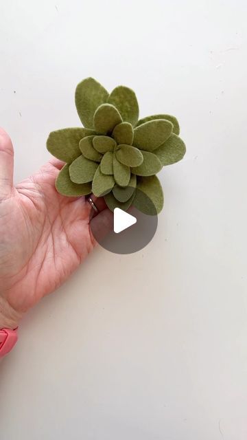 Resa Curbo Creative on Instagram: "Fast and fun felt succulent! 

#feltsucculent" Felt Succulents, Felt Flowers Diy, August 9, Flowers Diy, Felt Flowers, Succulent, Felt, Flowers, On Instagram