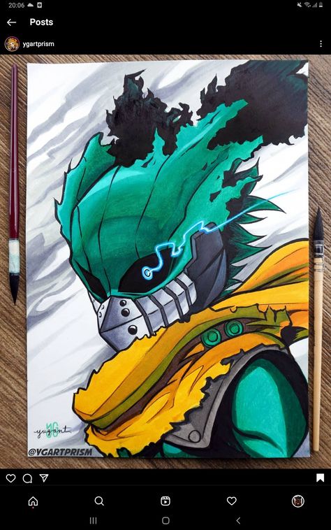 Deku Art Sketch, Naruto Sketch Drawing, Dragon Ball Painting, Best Anime Drawings, Anime Drawing Books, Naruto Drawings, Anime Canvas Art, Dark Art Drawings, Anime Canvas