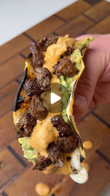 Cubed Steak Tacos, Steak And Shrimp Tacos Recipe, Diced Steak Recipes, Oxtail Tacos, Steak Tacos Recipes, Steak Taco Recipe, Steak Taco, Mexican Steak, Breaded Steak