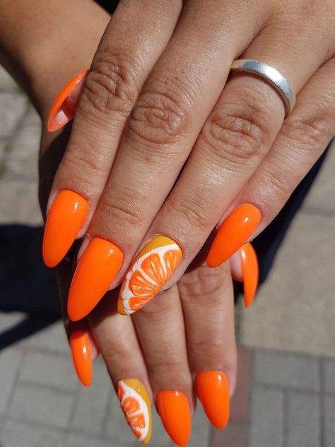 Nail Art Creative, Summer Manicures, Fruit Nail Designs, Sunshine Vibes, Beach Nail Designs, Beach Nail, Fruit Nail Art, Watermelon Nails, Nail Art For Beginners