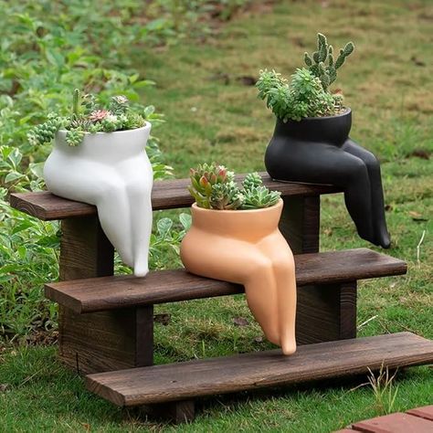 Amazon.com: Misijuer Ceramic Plant Pot - Body Form Flower Pot with Draniage Hole & Rubber Plugs for Indoor/Outdoor Plants - Modern Boho Decorative Planter for Home Decor -Plants not Included - Matte Black : Patio, Lawn & Garden Modern Boho Decor, Black Patio, Greenhouse Plants, Decor Plants, Ceramic Plant Pots, Body Form, Decorative Planters, Home Goods Decor, Garden Structures