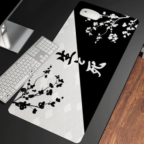 Mousepad Design Ideas, Mousepad Design, Japan Sea, Gamer Setup, Desk Pads, Bedroom Setup, Custom Pc, Pc Desk, Sea Wave