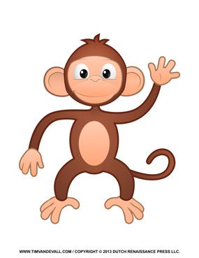 Monkey Clipart Hanging Monkey Template, Monkey Template, Pirate Clip Art, Monkey Clipart, Poppy Craft, Primary Books, Singular And Plural Nouns, Monkey Crafts, Hanging Monkey