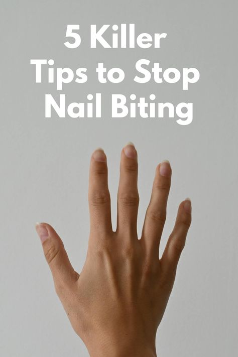 How to Stop Biting Your Nails: 5 Killer Tips Stop Biting Your Nails, Stop Nail Biting, Regular Manicure, Habit 5, Weak Nails, Damaged Nails, Nail Care Routine, Nail Biting, Trim Nails