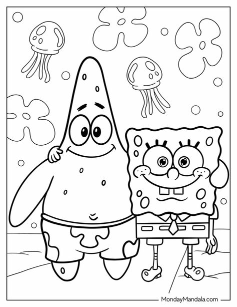 22 Patrick Star Coloring Pages (Free PDF Printables) Patrick Stella, Spongebob Coloring Pages, Spongebob Coloring, Free Kids Coloring Pages, Star Coloring Pages, Kid Coloring Page, Kitty Coloring, Hello Kitty Coloring, Detailed Coloring Pages