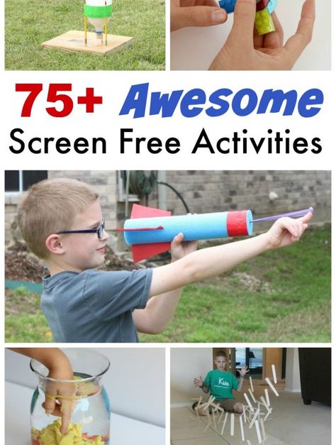 75+ Screen-Free Activities and Crafts (Perfect for ages 8-12!) Screen Free Activities For Kids, Simply Painting, Boredom Busters For Kids, Free Activities For Kids, Hobbies For Kids, Screen Free Activities, Activities For Boys, Birthday Activities, Crafts For Boys