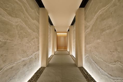 Massage Spa Nikko | The Ritz-Carlton, Nikko Hotel Corridor, Spa Reception, Corridor Design, Ritz Carlton Hotel, Corridor Lighting, Hotel Amenities, Spa Inspiration, Spa Design, The Ritz Carlton