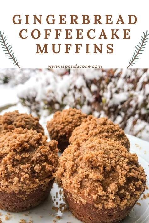 Apple Cider Pumpkin Muffins, Bakery Style Gingerbread Muffins, Ginger Bread Muffin Recipes, Mini Gingerbread Muffins, Christmas Morning Muffins, Winter Muffin Recipes, Christmas Muffins Recipes, Unique Muffin Recipes, Winter Muffins