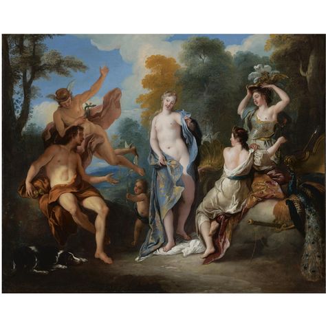 Jean-François de Troy (Paris 1679-1752 Rome). The Judgment of Paris. 32 1/4 by 39 1/2 in. Judgement Of Paris, French Rococo, Art Ancien, Art Uk, Oil Painting Reproductions, Painting Reproductions, Drawing Tutorials, Ancient Greece, Art Google