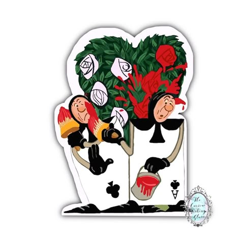 Alice In Wonderland Cards Soldiers, Queen Of Hearts Animated, Alice In Wonderland Queen Of Hearts, Wonderland Garden Ideas, Alice In Wonderland Card Soldiers, Alice In Wonderland Kitchen, Heart Playing Card, Alice In Wonderland Red Queen, Soldiers Painting