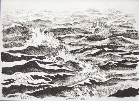 Drawing Medium, Artist Portfolio Website, Ocean Drawing, Wave Drawing, Ancient Drawings, Water Drawing, Photography Themes, Artist Website, Painter Artist