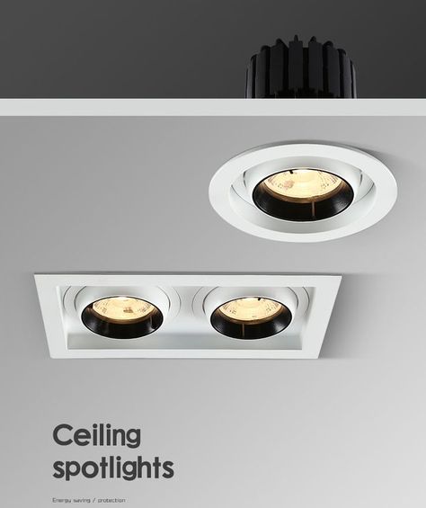 Embedded LED Ceiling Spotlight 360° Adjustable COB Wall Washer Spot Light Anti-glare Downlight Recessed For Hotel Villa Living Room Gallery ~Email: sales01@cnmdled.com ~Whatsapp: +8618824288230 Can Customize Production #MDL TECHNOLOGY #Ceiling #LED #Spotlight #Recessed #Downlight #Fixture #Project #Construction Modern Spot Lights, Cob Wall, Villa Living Room, Washing Walls, Recessed Downlight, Led Light Lamp, Hotel Villa, Ceiling Spotlights, Led Tubes