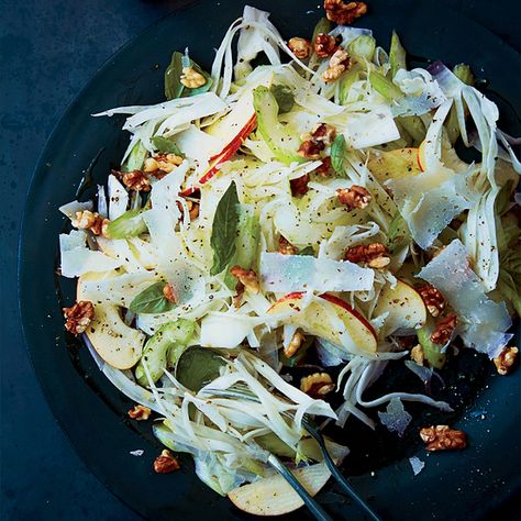 Celery, Fennel and Apple Salad with Pecorino and Walnuts Recipe - Athena Calderone | Food & Wine