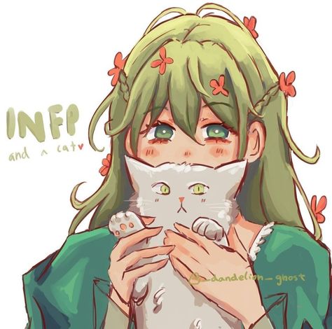 MBTI art - Credit: @_dandelion_art Infp Cute Fanart, Infp Male Fanart, Infp Male, Mbti Diplomats, Infp Anime, Infp Core, Infp Characters, Infp Fanart, Infp Things