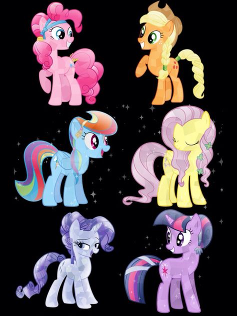 Crystal mane 6 My Little Pony Mane 6, The Mane 6, Crystal Ponies, Mane 6, My Little Pony Twilight, My Little Pony Wallpaper, My Lil Pony, My Little Pony Comic, Mlp Equestria Girls