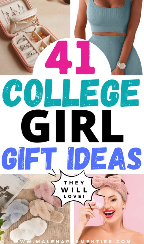 College Birthday Gifts, Christmas Gift Ideas For College Girl, Gifts For College Girls Ideas, 19th Birthday Gift Ideas, Roommate Gift Ideas, College Girl Christmas Gifts, College Basket, College Gift Ideas, Trendy Gift Ideas